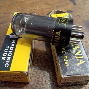 Sylvania Black and Silver Radionic Tube